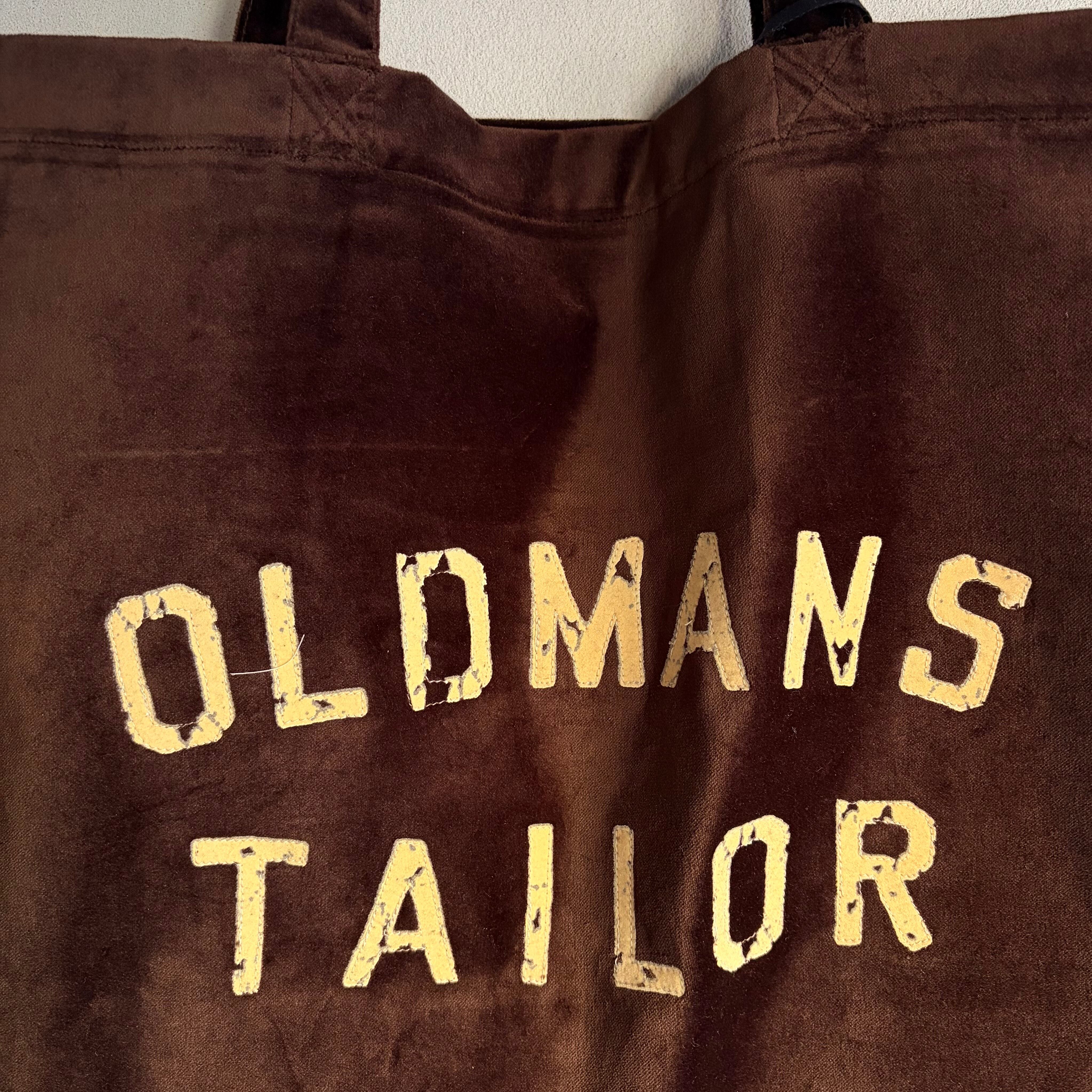 R&D.M.Co-/OLDMAN'S TAILOR OMT PRINT VELVET TOTE BAG/OMTプリント