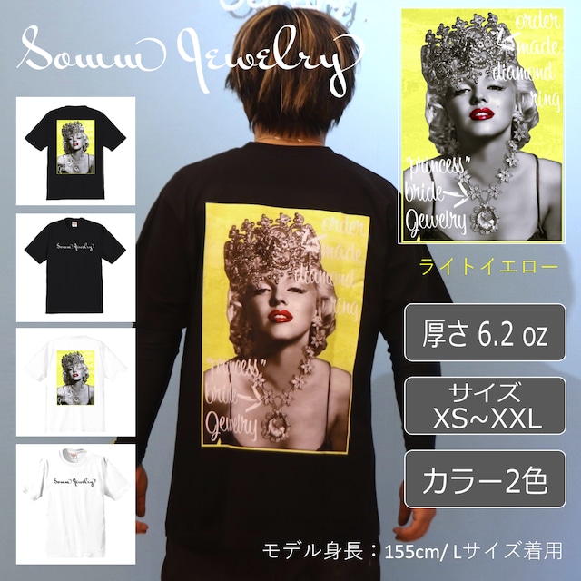 2022.Summer ハイクオリティＴシャツ_マリリン・モンロー_ライトイエロー