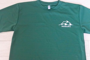 MOGURA登山部Tシャツ　速乾素材　メンズ　アイビーグリーン