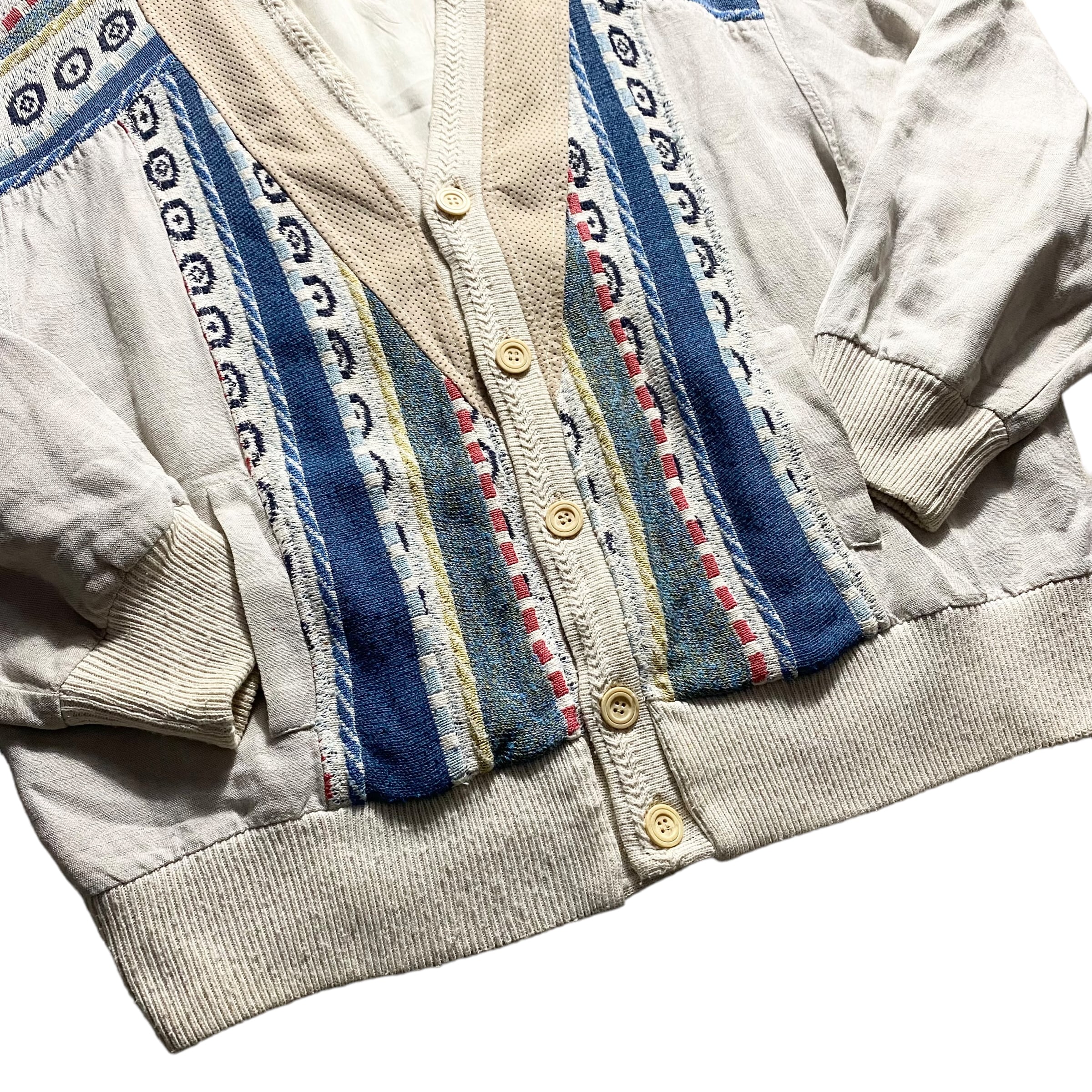 vintage LUCIANO CHIARI switching cardigan | NOIR ONLINE