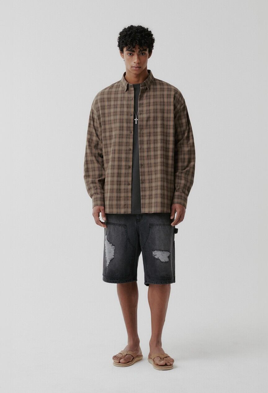 再入荷☆LE SSERAFIM ホユンジン 着用！！【SUARE】STPID CHECK SHIRT