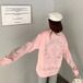 【送料無料】トップス アウター ブルゾン ジャケット サンスクリットトレーナー女性のルーズスタイルファッションダイヤモンドトップオルチャン怠惰な優しいスタイルイン塩スタイル長袖トレンディ ロング ブルゾン ジャケット レザー rg102216452683816