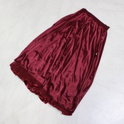 【美品 社交ダンス衣装】スカート レッスンウェア 練習着 ICHIOKU イチオク 赤 レッド ワインレッド かわいい 可愛い 上品