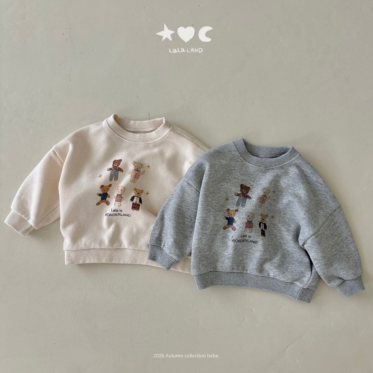 【予約】LALA LAND baby Bear friends sweatshirt