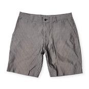 シルク混 PS Paul Smith ポールスミス ストライプ ハーフパンツ ショートパンツ L/グレー系 メンズ