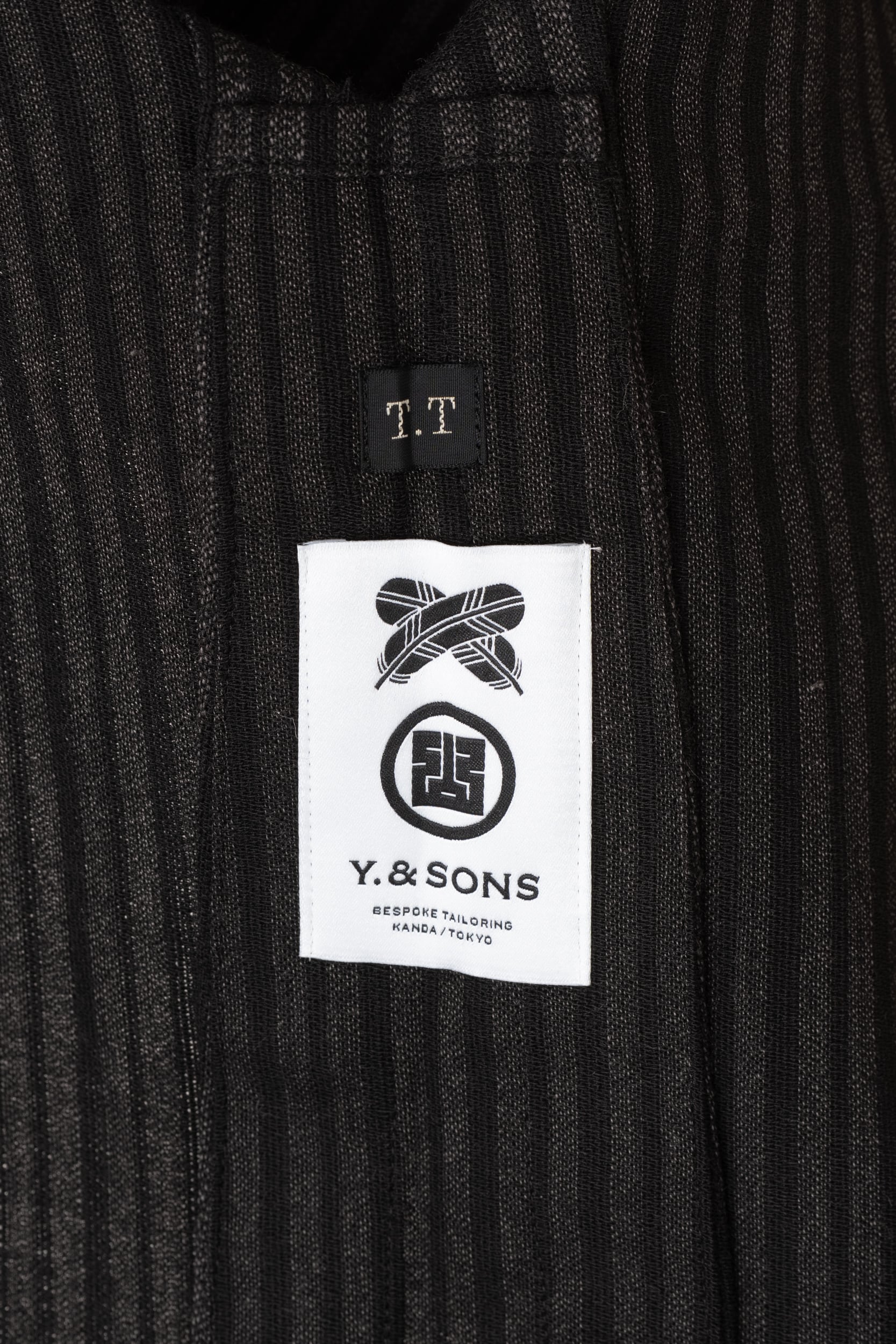 羽織 / Y.＆SONS × T.T / ウールストライプ / CHARCOAL | Y. & SONS
