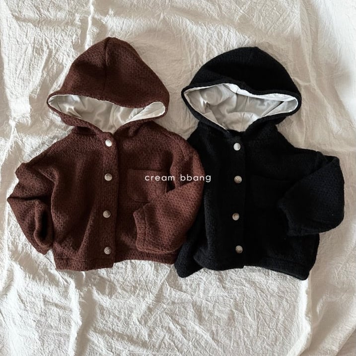 フードニットカーディガン 【creambbang】