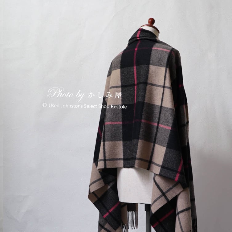 The SECRETCLOSET pink ジョンストンズ カシミヤ大判ストール | 中古
