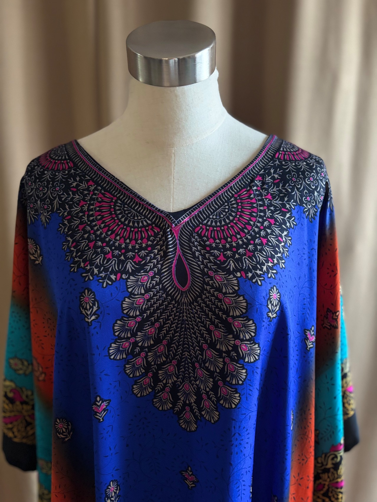 vibrant ethnic print import dress-5149-8