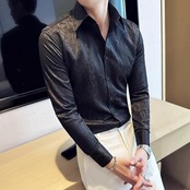 slim floral shirt 00154