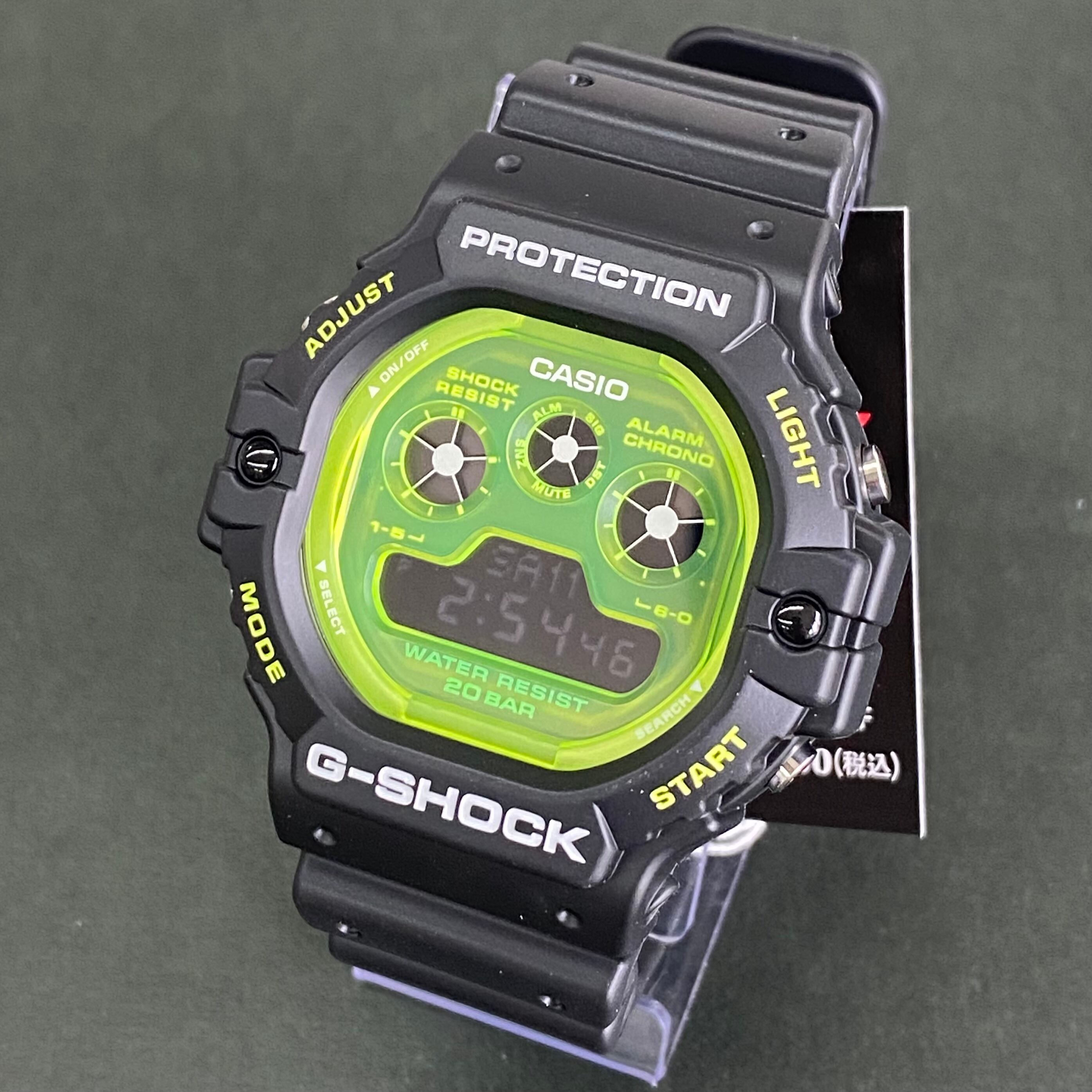 特価☆カシオ G-SHOCK DW-5900TS-1JF グリーン文字盤 耐衝撃 20気圧