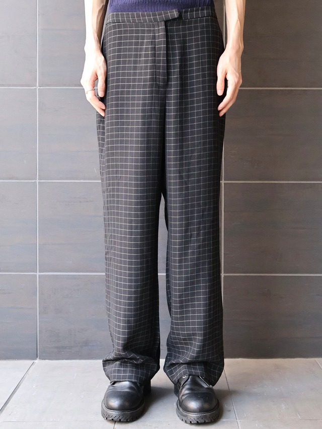 check tapered slacks