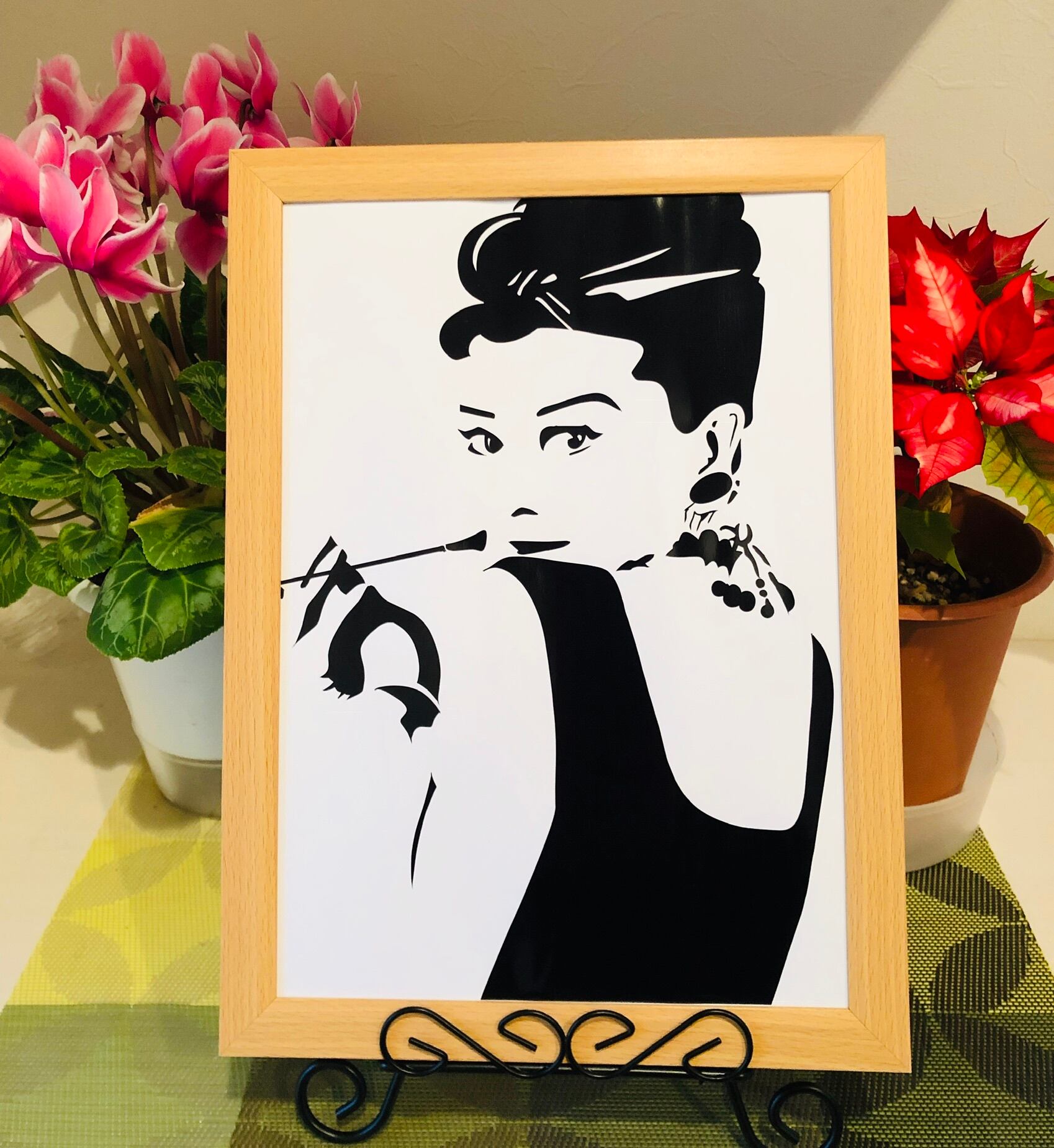 オシャレなアート風似顔絵☆修正回数無制限☆データ贈呈☆文字・衣装