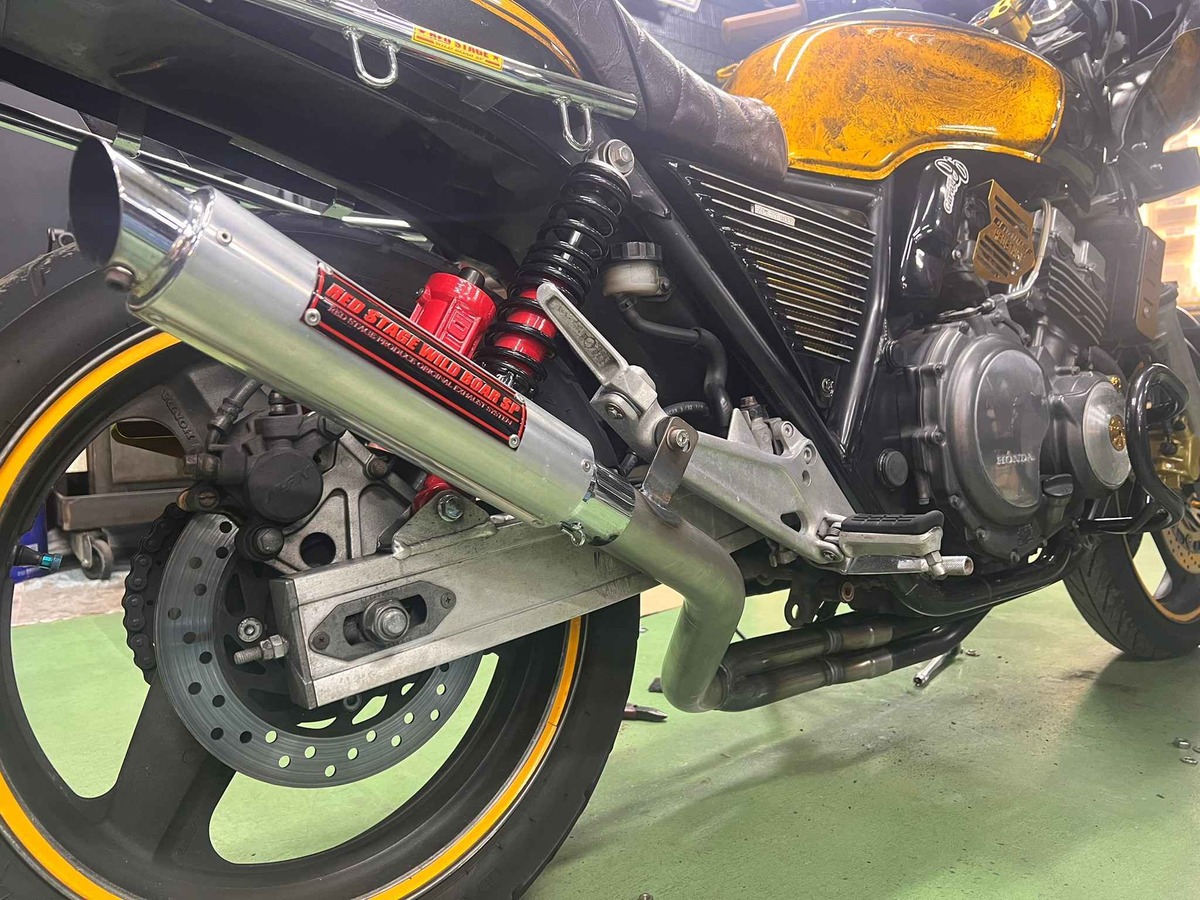 CB400SF NC31 スタンダード【飛燕外伝】 4-2-1オリジナルマフラー 無地 