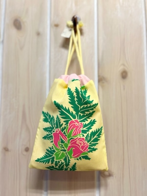 【一点ものにつき無くなり次第終了】T’s gallery original ハワイ感じる巾着袋 ポーチ ハワイアンハンドメイド