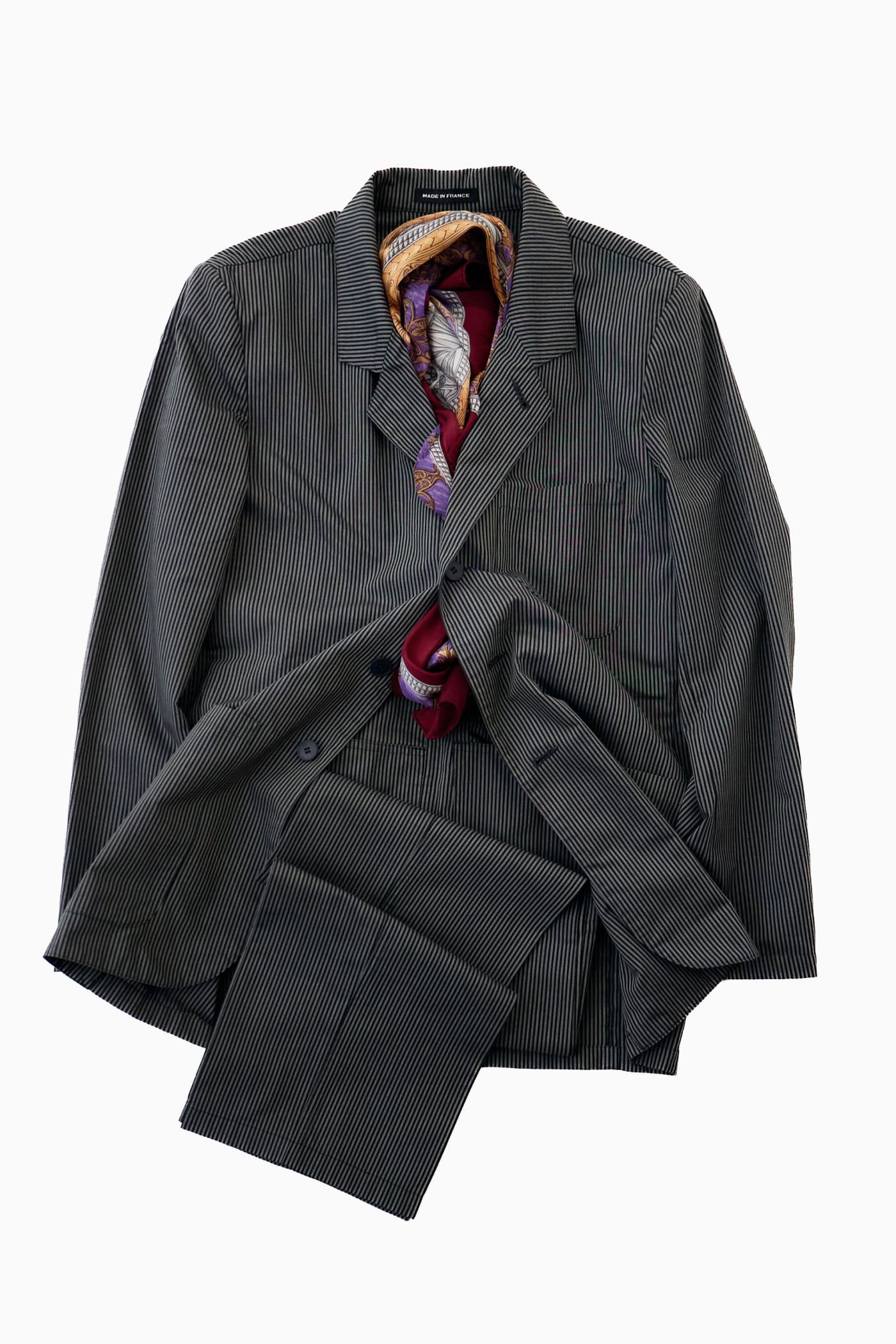 アニエスベーサンライズ期】 フランス製 agnesb. homme STRIPE SLACKS