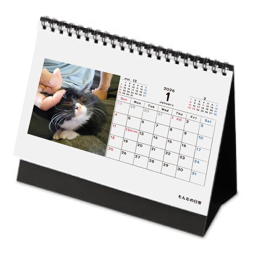 2026年子猫もんた卓上カレンダー | もんたの日常