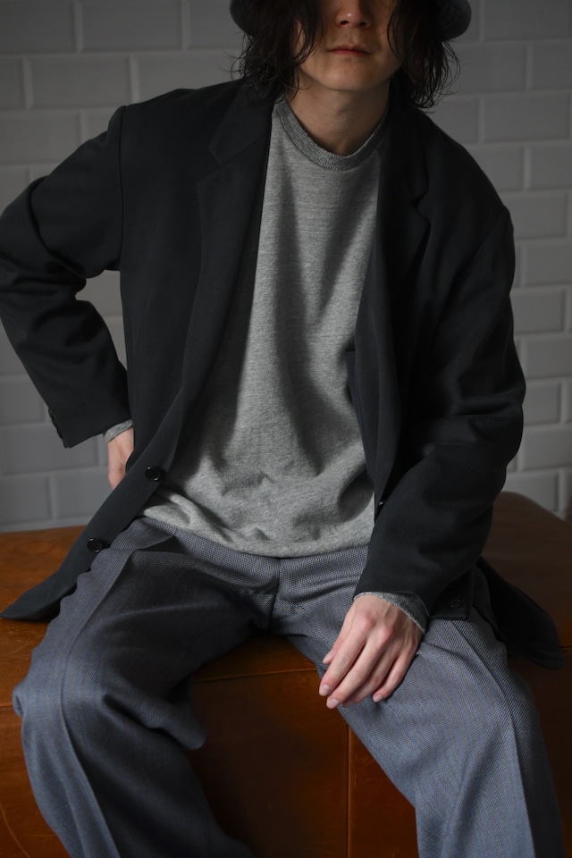 A.PRESSE / Vintage Light Weight Reversible Sweatshirt (Gray/Navy)