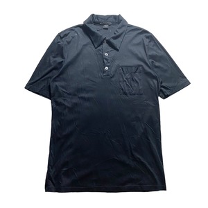 archive HELMUT LANG black polo shirt