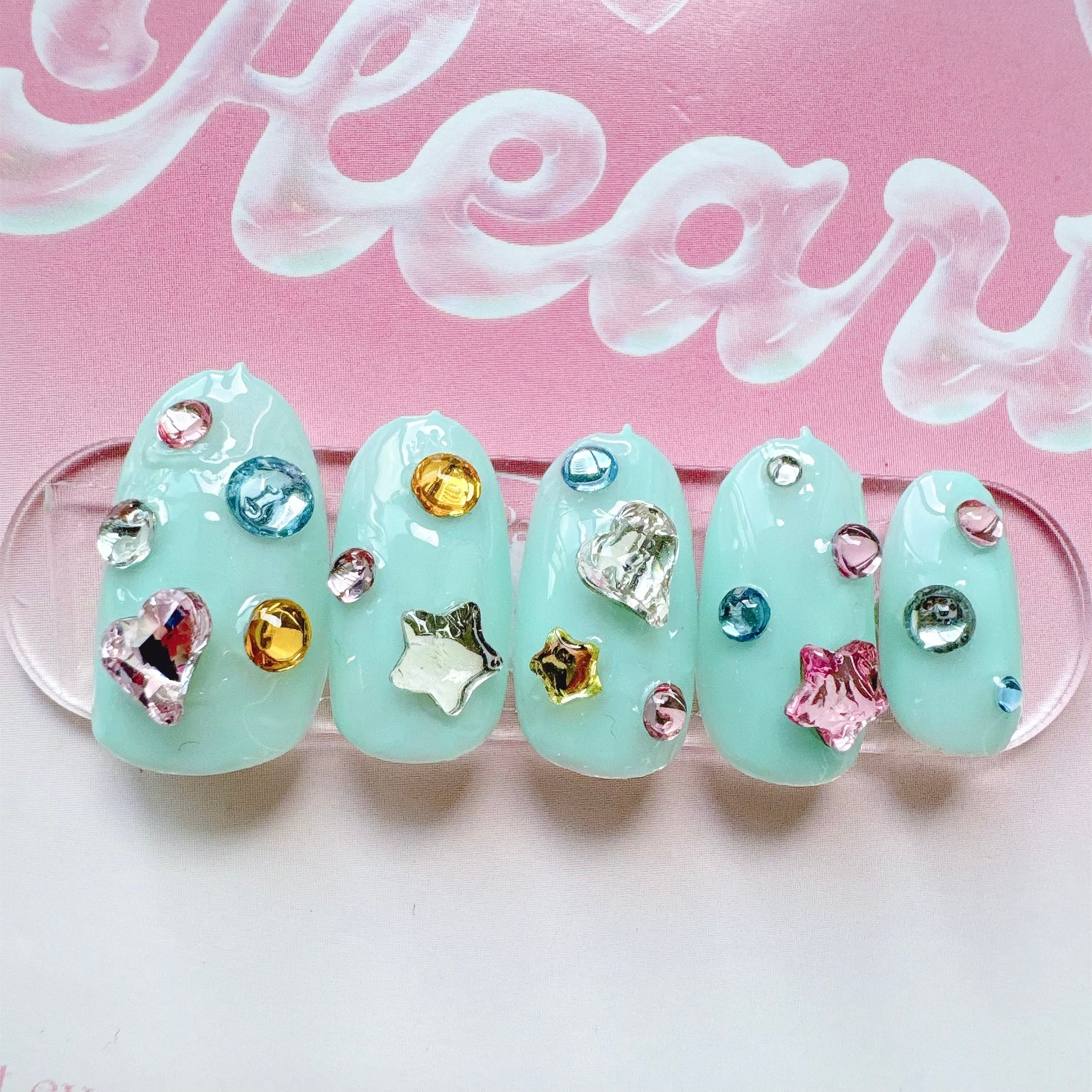 【送料無料】ネイルチップ♡E-130