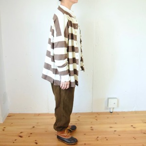 GAUZE#(ガーゼ) ボトルネックボーダーニット / カーディガン