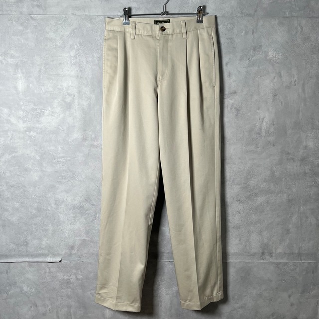 #6986 "Eddie Bauer" 2tak wide chino pants