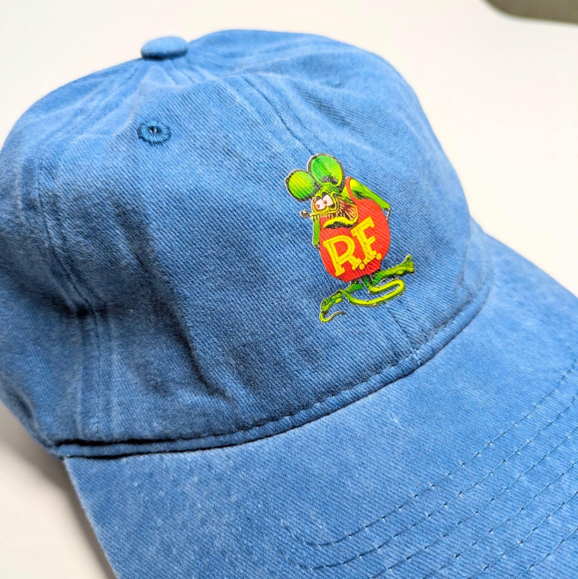 ♧【 RATFINK( ラットフィンク ) 】 6パネルCAP / ベースボールキャップ / ウォッシュ加工 / ピグメント加工 〚アメリカン雑貨 アメトイ〛