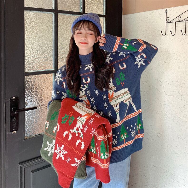 tops】クリスマスニットセーター N2283 | nanastyle