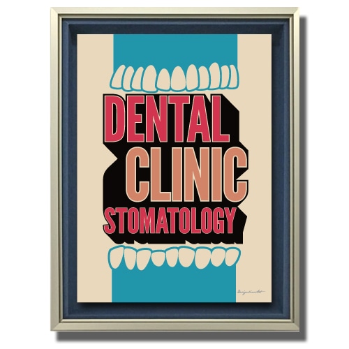 STOMATOLOGY　キャンバスプリント（B3サイズ）・立体額入り