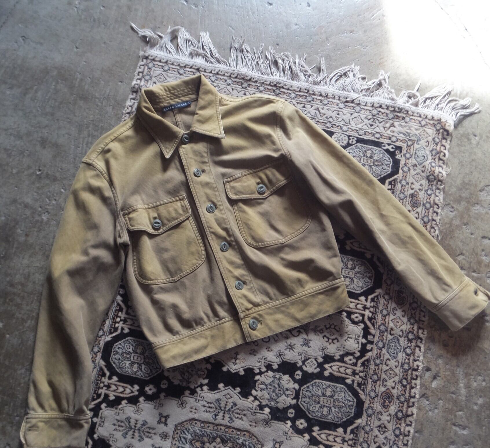 レディースファッション 90s00s ralph lauren cotton jacket ラルフ 