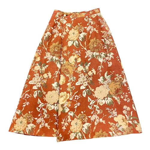 花柄巻きスカート