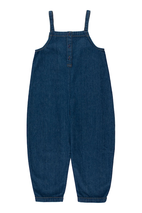 TINY COTTONS - SOLID DENIM DUNGAREE deep indigo