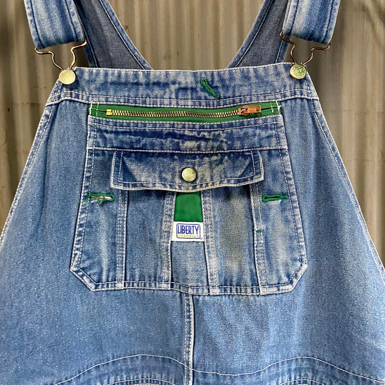 ビッグサイズ LIBERTY リバティー デニム オーバーオール メンズW49