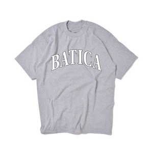 受注予約：BATICA COLLEGE LOGO T-SHIRT GRAY × WHITE