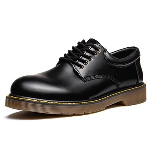 Black Round Toe Derby Shoes / ブラック ラウンド トゥー ダービー シューズ