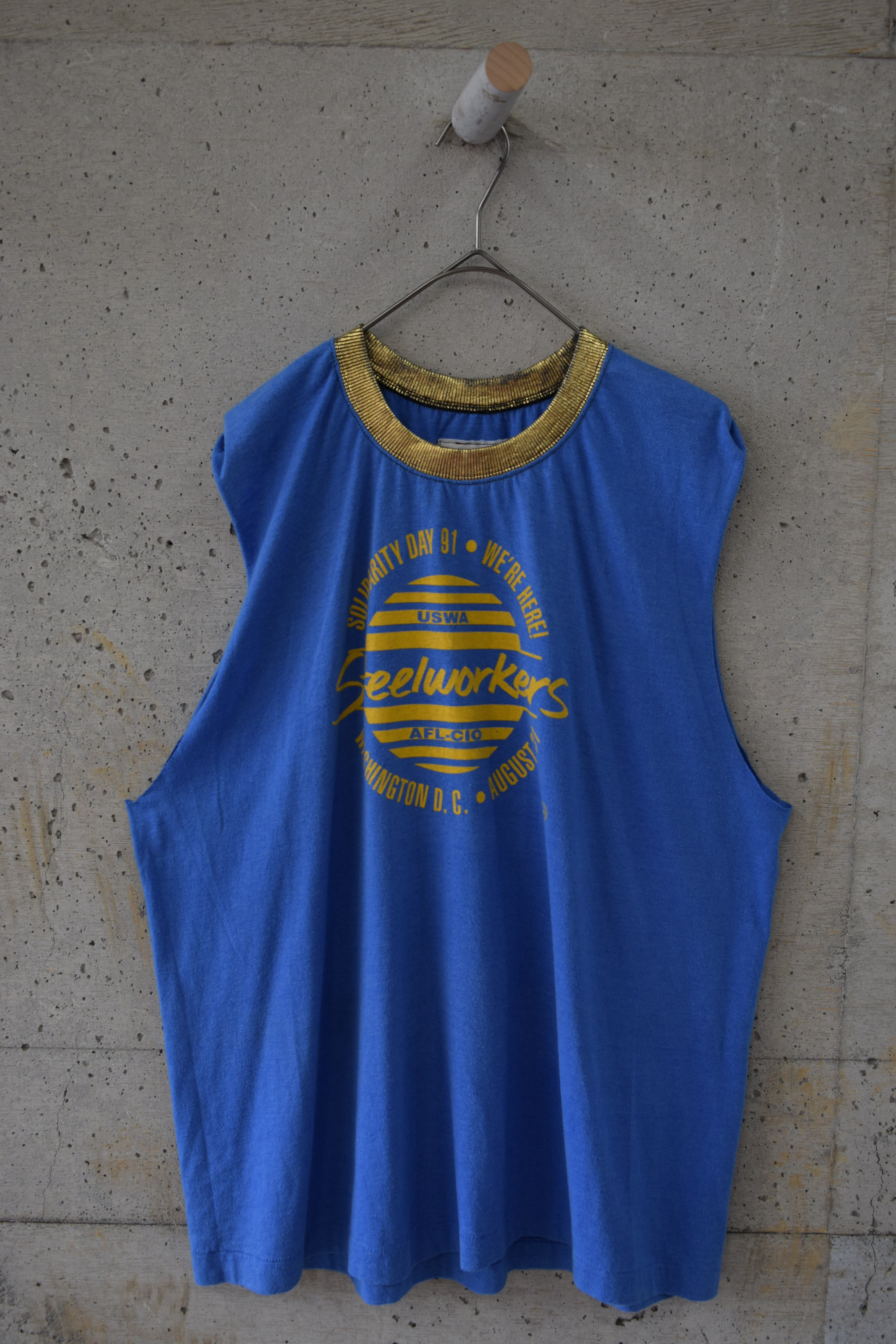 Foil-print tank top