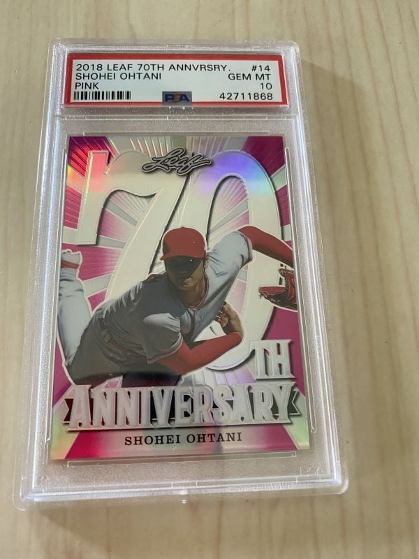 20枚限定 2018 Leaf 70TH ピンク 大谷翔平 20枚限定 2018 Leaf 70TH ピンク 大谷翔平