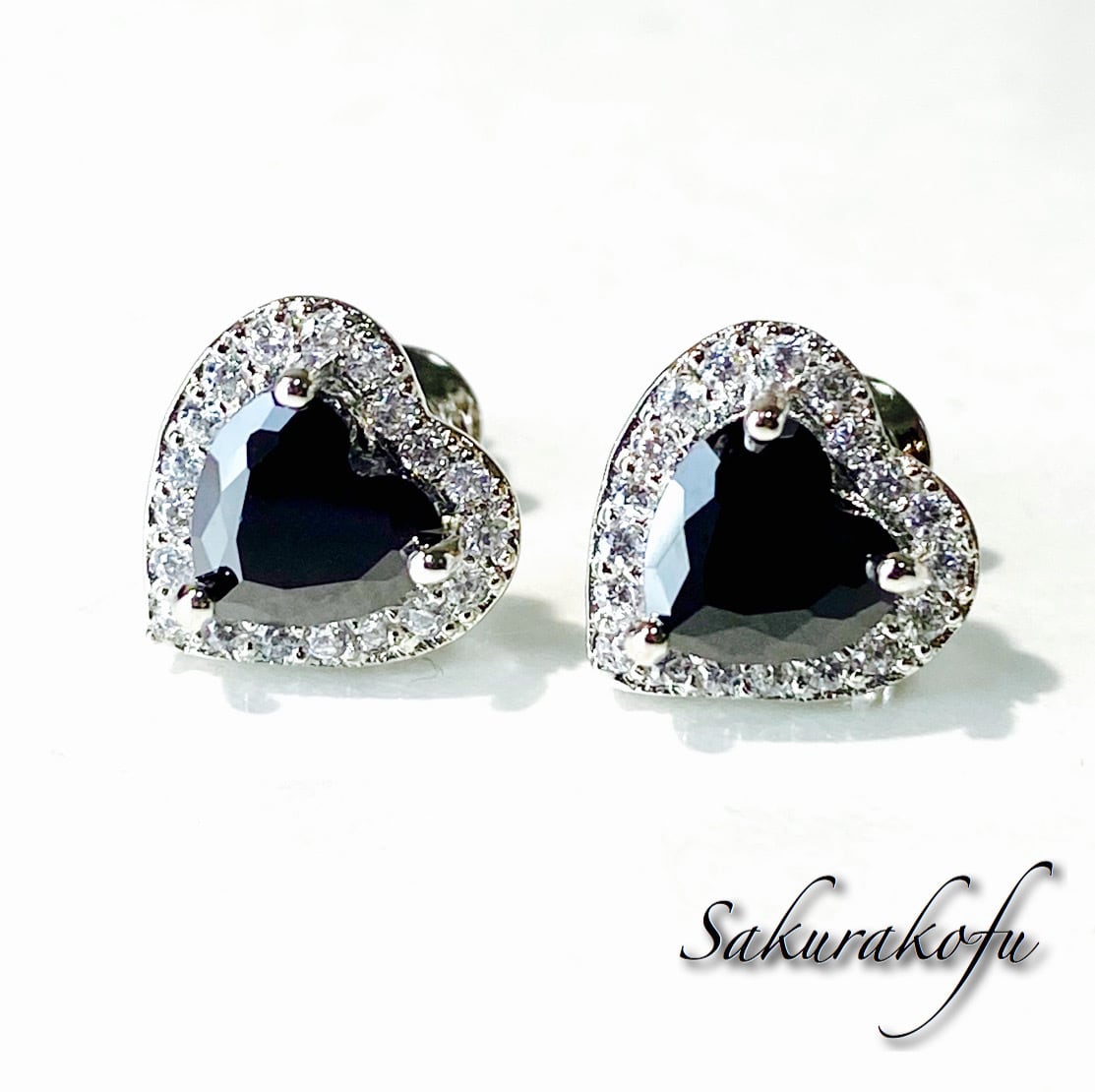 D031 送料無料 レディース ピアス アクセサリー シルバー Heart Earrings kawaii