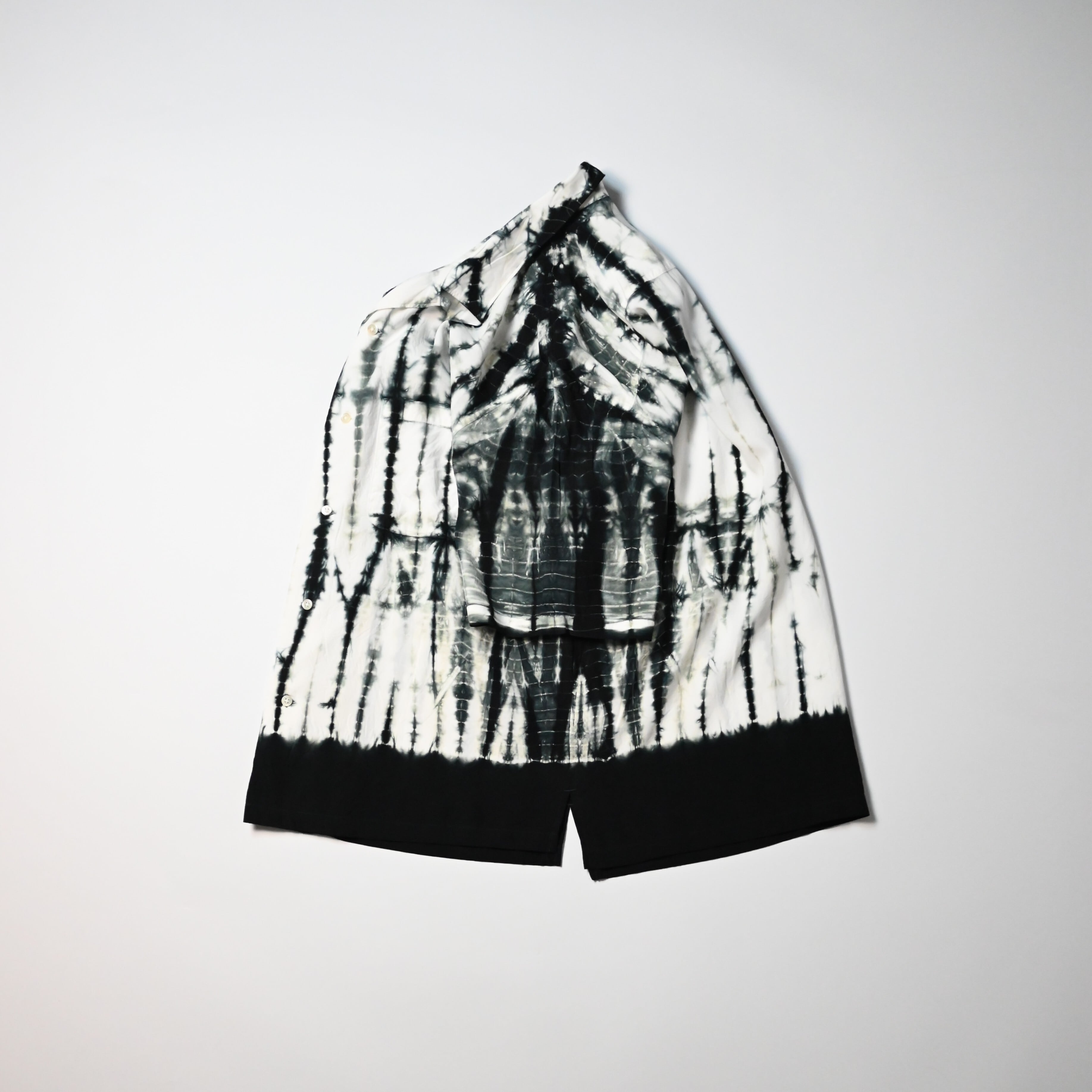 KUON / Arimatsu Shibori Camp Collar Shirt | GANKO