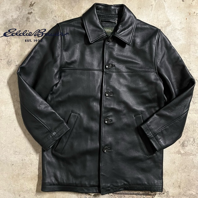 〖Eddie Bauer〗real leather jacket/エディーバウアー 本革 レザー ジャケット/ssize/#0707/osaka