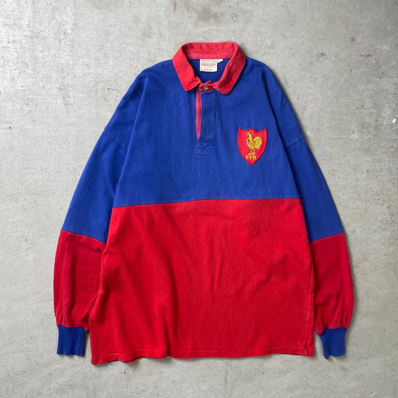 90年代 イングランド製 PAVILION FFR フランスラグビーリーグ ラガー 