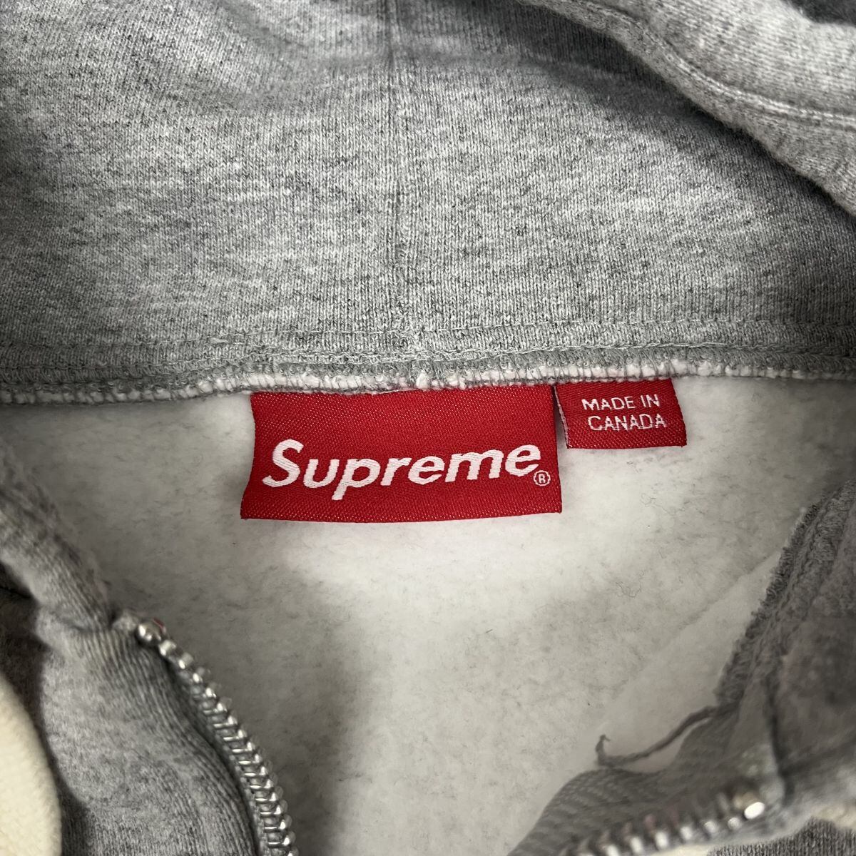 SUPREME / シュプリーム | 18_Small Box Drawcord Zip Up Hooded Sweat shirt スモール ボックス ドローコード ジップ アップ フーディー スウェット パーカー タグ・ステッカー付 | M | Black | メンズ