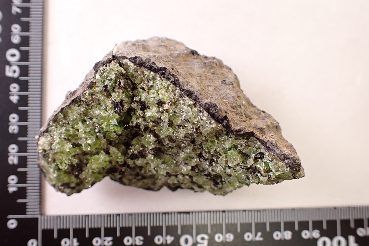 【標本】母岩付ペリドット　147.99g　[D4-8]