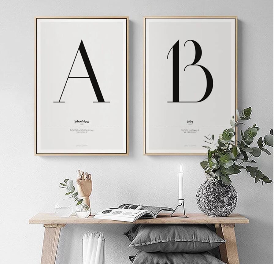 A〜Z選べるアルファベット＊B6〜サイズが選べるアート | MeROOM