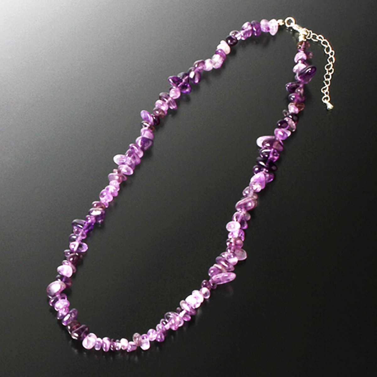天然石 逸品アメジストs925（紫水晶）のネックレス（番号A2608）