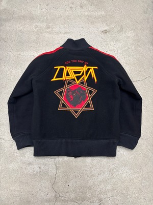 00s GDC/Varsity Jacket/2005年/THE DAY OF DISSENT/M/スタジャン/刺繍デザイン/ウ－ルジャケット/ブラック/GRANDCANYON/グランドキャニオン