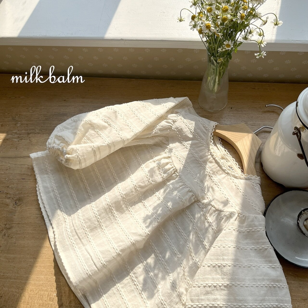 韓国子供服 / 26Autumn / Milkbalm / ジュディブラウス / 女子服 / キッズ服 / 秋服 *XS~XL*