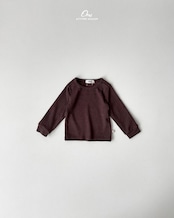 韓国子供服 / ONU / 26Autumn / 伸縮性抜群のリブT / 秋服 *12M~XL *