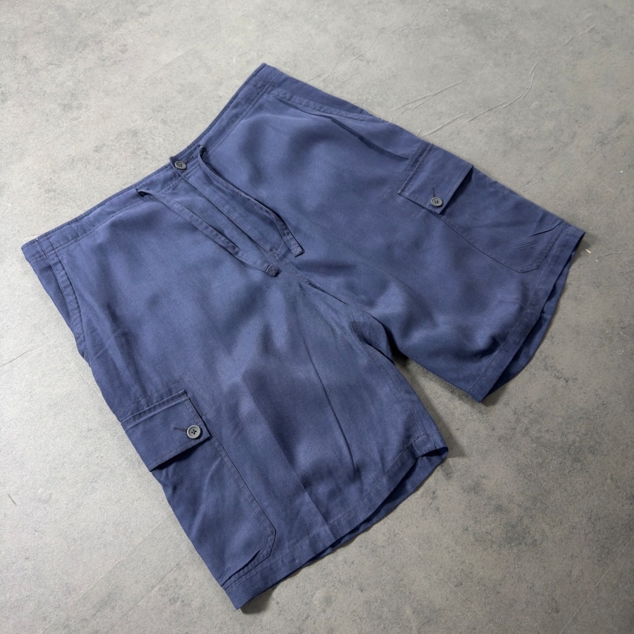 POLO Ralph Lauren SILK LINEN COTTON EASY CARGO SHORTS W35 古着 - 2