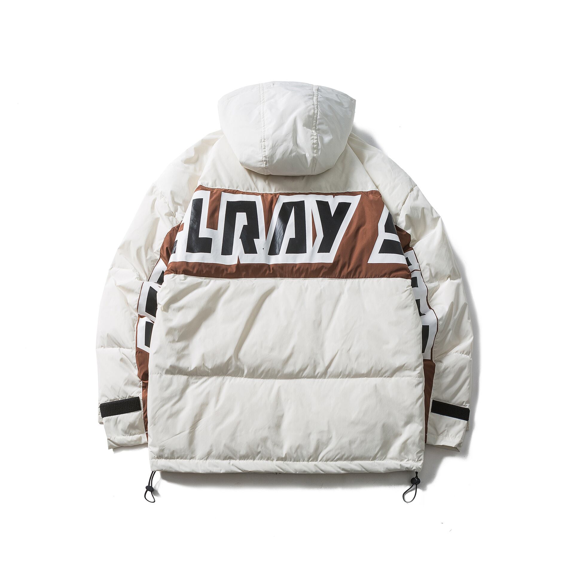 【新作】【送料無料】 Road Vintage 2020 Winter Thicken Warm Hooded Down Jacket Male Couple Large Printed Loose Jacket Men-Alibaba プリント ウィンター 冬物 ビンテージ hip6-161136045328453